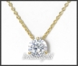 Preview: Brillant Anhänger & Kette 585 Gold, 1,28ct, River E